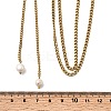 304 Stainless Steel 2-Strand Twisted Chain Necklaces for Women NJEW-K255-61G-5