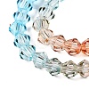 Gradient Color Baking Paint Glass Bead Strands X1-DGLA-A039-T2mm-A016-3