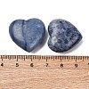 Natural Blue Aventurine Heart Love Stone G-O174-10-3