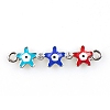 Alloy Enamel Connector Charms FIND-TAC0016-26D-1