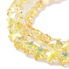 Electroplate Transparent Glass Beads EGLA-Z003-HP01-3