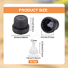 Plastic 18 Tooth Bottle Cap with Hopper Inner Plug FIND-WH0034-52B-2