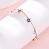 304 Stainless Steel Charm Bracelets LS-BJEW-A047-04G-1