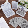4Pcs Plastic Card Storage Boxes with Hinged Lids CON-CP0001-017-3