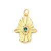 Brass Micro Pave Cubic Zirconia Pendants KK-D325-50G-1