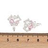 Brass Micro Pave Cubic Zirconia Pendants KK-K407-27S-02-3