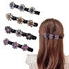 Fashion Double Layer Resin Rhinestone Alligator Hair Clips Sets LS-PHAR-P005-25-1