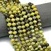 Natural Yellow Turquoise(Jasper) Beads Strands G-P573-A56-01-1