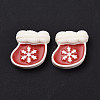Christmas Theme Opaque Resin Cabochons RESI-G029-A08-2