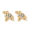 Brass Micro Pave Cubic Zirconia Charms KK-C099-01G-G-1
