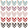 30Pcs Rack Plating Alloy Enamel Pendants ENAM-SC0006-24-1