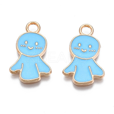 Alloy Enamel Pendants ENAM-Q446-003B-RS-1