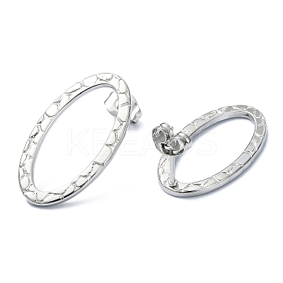 Tarnish Resistant 201 Stainless Steel Stud Earrings EJEW-K270-02P-1
