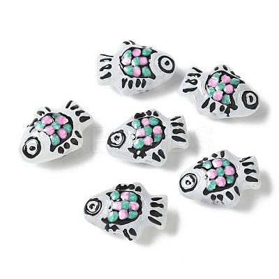 Baking Paint Glass Enamel Beads BLOW-D300-03A-1