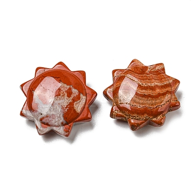 Natural & Synthetic Gemstone Carved Healing Sun Figurines DJEW-D012-04A-1