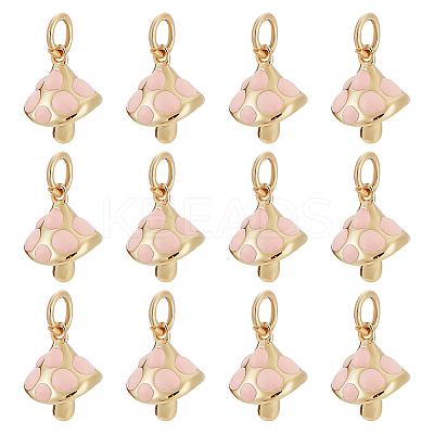 12Pcs Brass Enamel Charms KK-ME0002-91-1