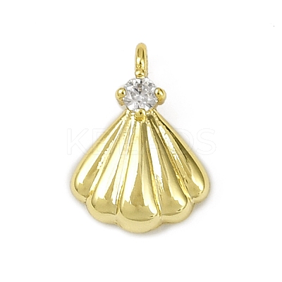 Brass Pave Clear Cubic Zirconia Pendants LS-KK-L238-31G-1