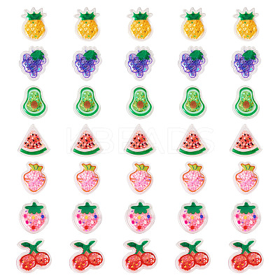 35Pcs 7 Styles PVC Plastic Cabochons KY-TA0001-43-1