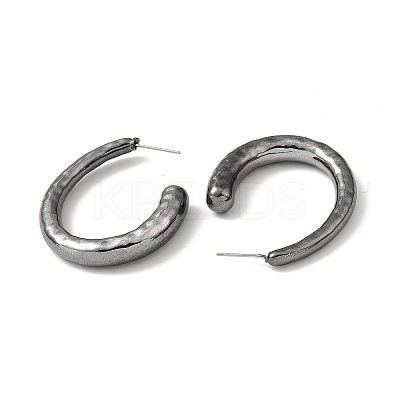 Ring Acrylic Stud Earrings EJEW-P251-33-1