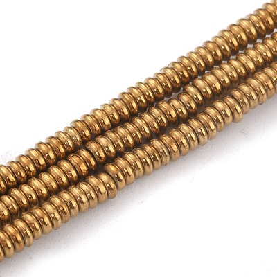 Electroplate Non-magnetic Synthetic Hematite Beads Strands G-B014-12A-1