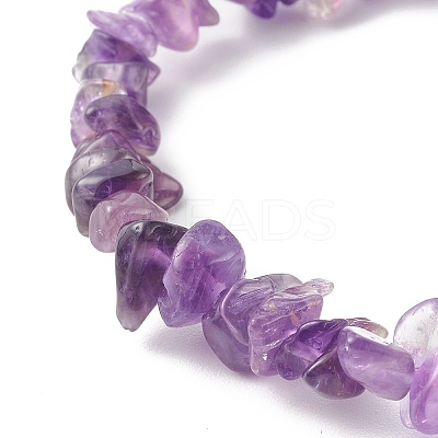 Chip Gemstone Stretch Beaded Bracelets for Kids BJEW-JB06305-1