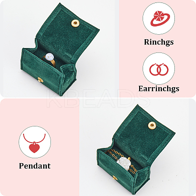 1Pc Arch Velvet Jewelry Storage Boxes CON-GF0001-17A-1