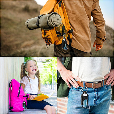Asthma Inhaler Holder PU Leather Travel Handy Holder Keychain AJEW-WH0504-18-1