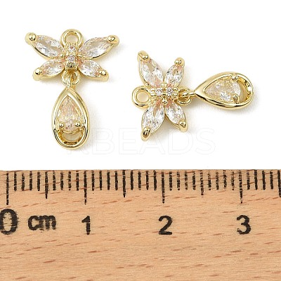 Brass Micro Pave Cubic Zirconia Pendants LS-KK-C107-18A-G-1