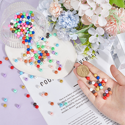 240Pcs 12 Colors Handmde Polymer Clay Beads CLAY-ME0001-05-1