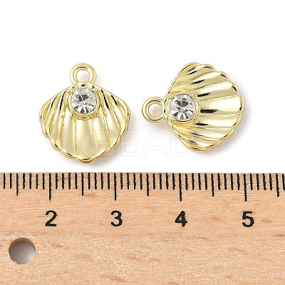Alloy Rhinestone Pendants PALLOY-F316-02C-G-1