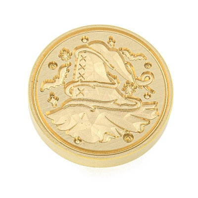 Halloween Series Wax Seal Brass Stamp Heads LS-AJEW-M039-01E-1