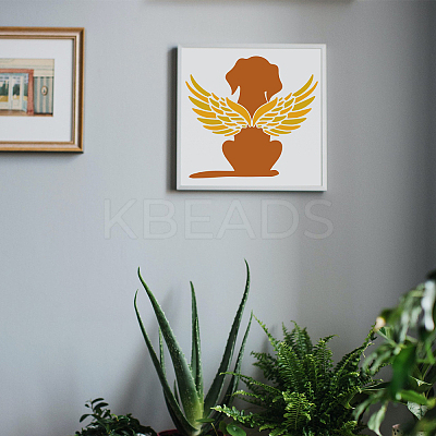 PET Hollow Out Drawing Painting Stencils DIY-WH0391-0451-1