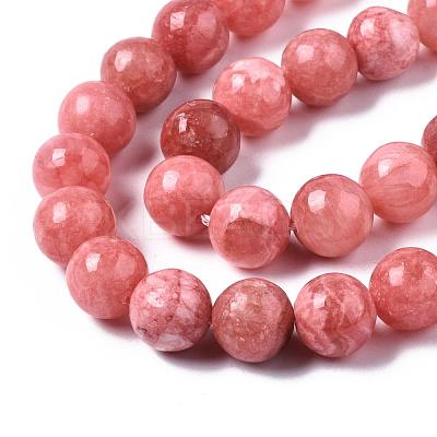 Natural Chalcedony Beads Strands G-S333-10mm-007-1