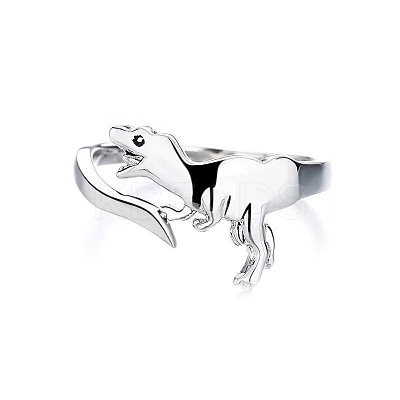 Dragon Zinc Alloy Cuff Rings for Unisex PW-WGB6781-01-1