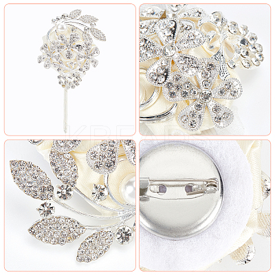 Ribbon Wrist & Brooch AJEW-WH0235-35-1