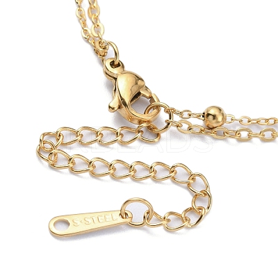 304 Stainless Steel Cable & Satellite Chains Double Layer Multi-strand Bracelet BJEW-E092-07G-1