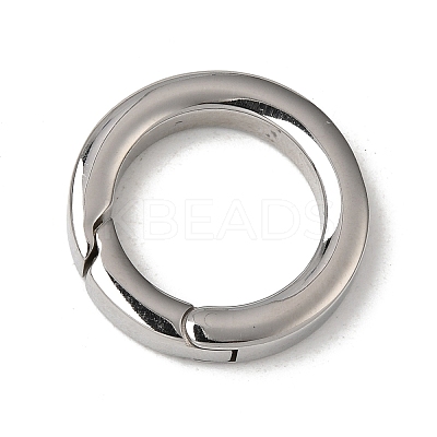 Tarnish Resistant 304 Stainless Steel Spring Gate Rings STAS-D070-01P-2-1
