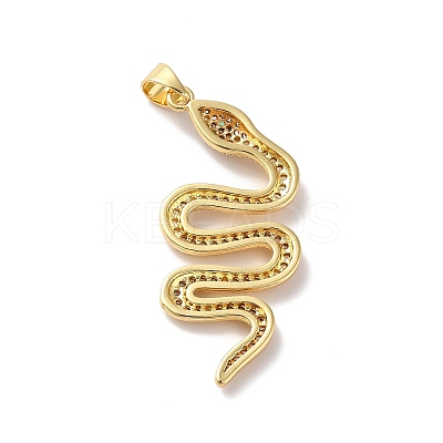 Rack Plating Brass Micro Pave Cubic Zirconia Pendants LS-KK-A160-13G-1