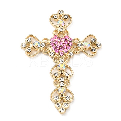 Alloy Rhinestone Cabochons ALRI-F074-07G-1