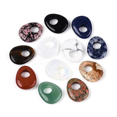 Natural & Synthetic Mixed Gemstone Pendants G-T144-09M-1