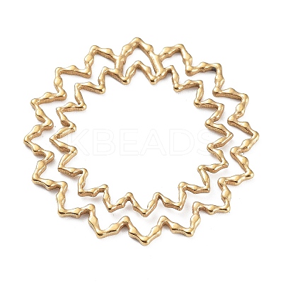 304 Stainless Steel Hollow Pendants LS-STAS-Q313-02G-1