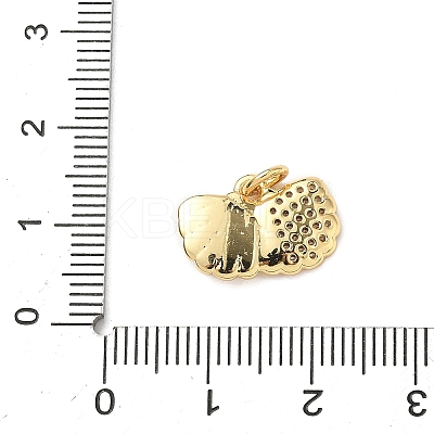 Brass Micro Pave Cubic Zirconia Pendants KK-D426-25A-G-1