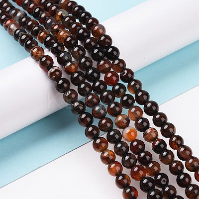 Natural Agate Beads Strands X-G-D845-02-6mm-1