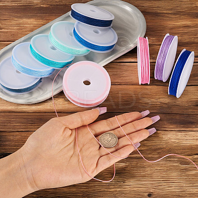 10Pcs 10 Colors Polyester Cord OCOR-TAC0040-01A-1