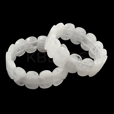 Natural Quartz Crystal Beads Stretch Bracelets for Women Men BJEW-I323-02Y-1