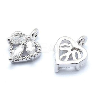 Eco-Friendly Brass Charms KK-P155-34P-02-NR-1
