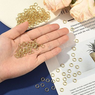 SHEGRACE Brass Open Jump Rings XGR0081G-15G-1