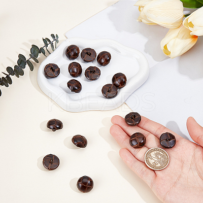 16Pcs 1-Hole Cowhide Shank Buttons FIND-CY0002-04A-1