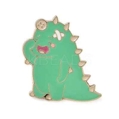 Crying Dinosaur with Woundplast Enamel Pins LS-JEWB-D308-01B-G-1