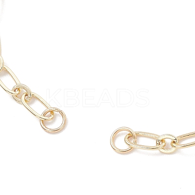 3MM Brass Figaro Chain Bracelet Makings AJEW-JB01417-1